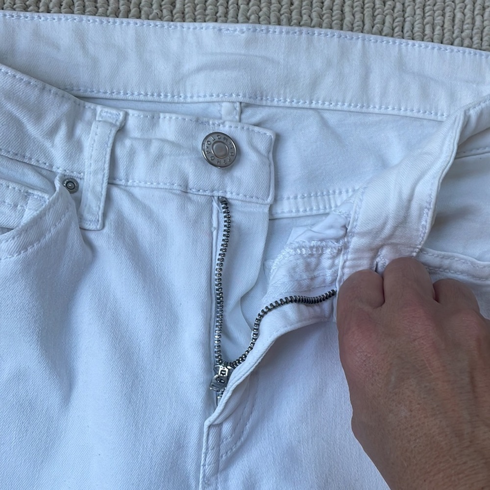 🌿TopShop White jeans with holes, size 26W/30L🌿 - Picture 3 of 8